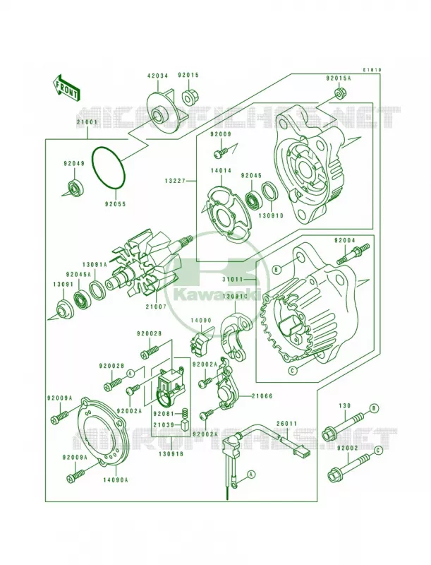 Generator Kawasaki MOTOS 750 1994 Ninja ZX-7  ZX750-L2