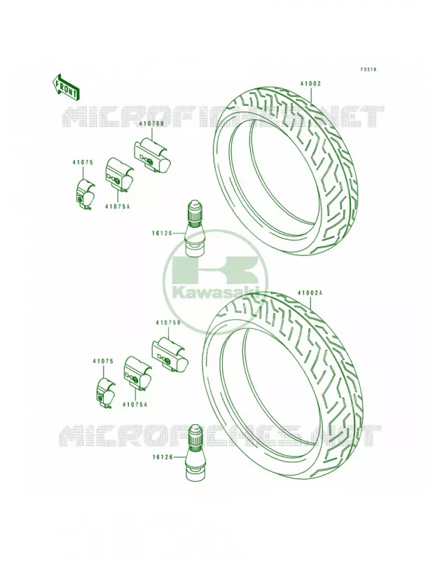 Tires Kawasaki MOTOS 750 1994 Ninja ZX-7  ZX750-L2