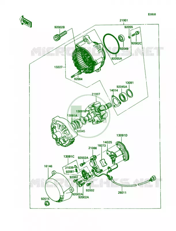 Generator Kawasaki MOTOS 1100 1993 Ninja ZX-11  ZX1100-C4