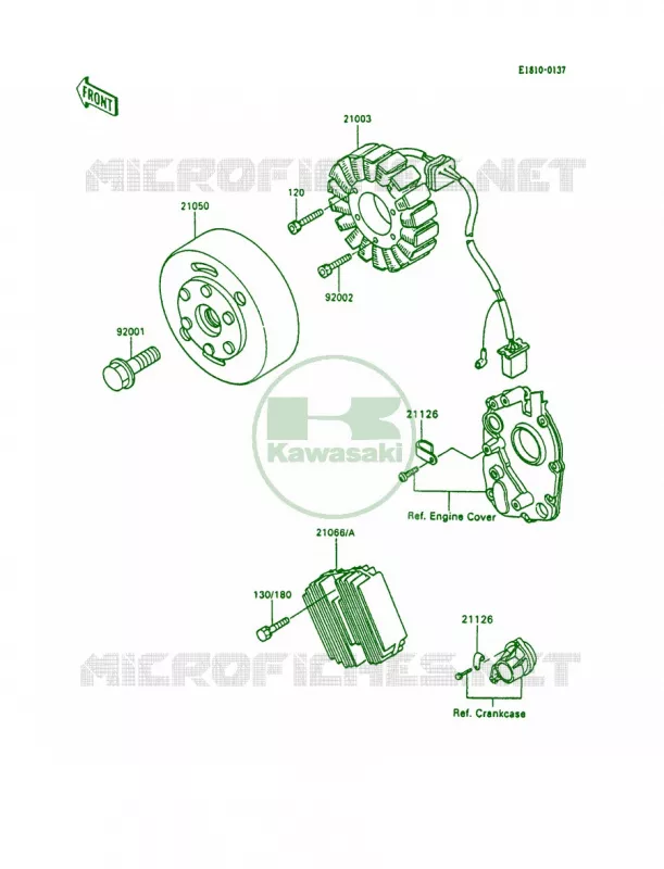 Generator Kawasaki MOTOS 600 1993 Ninja 600R  ZX600-C6