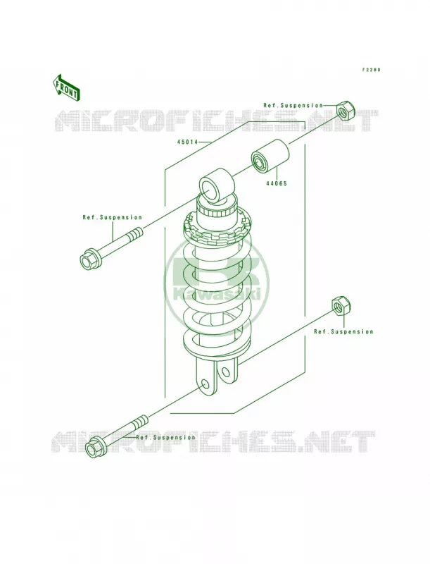 Shock Absorber Kawasaki MOTOS 600 1993 Ninja ZX-6  ZX600-D4