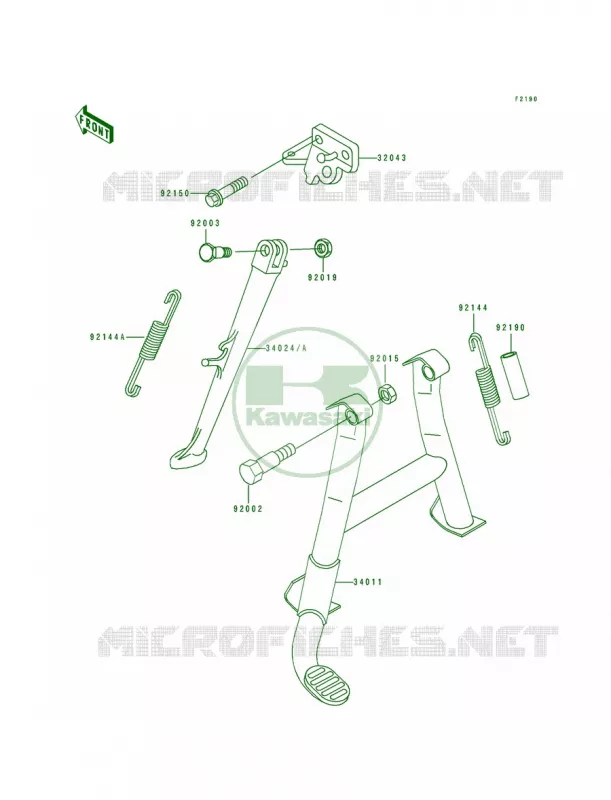 Stand Kawasaki MOTOS 600 1992 Ninja ZX-6  ZX600-D3