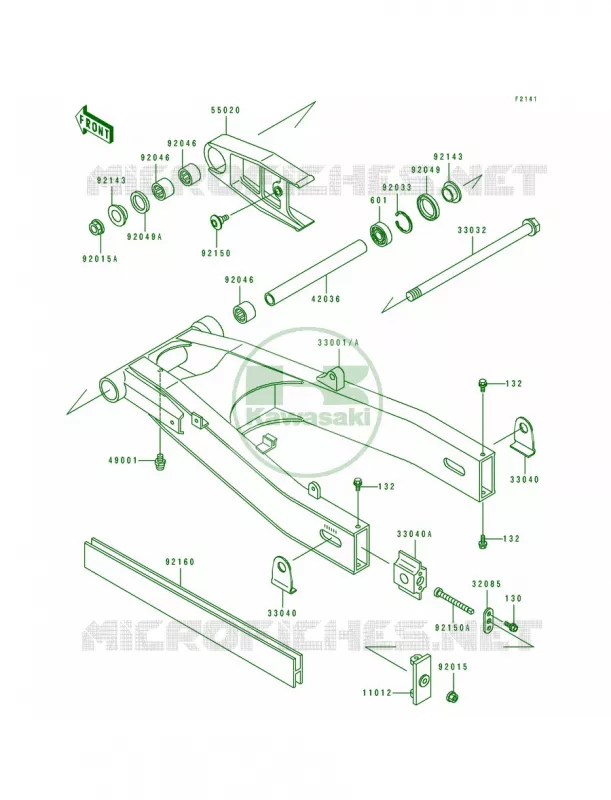 Swing Arm Kawasaki MOTOS 600 1992 Ninja ZX-6  ZX600-D3