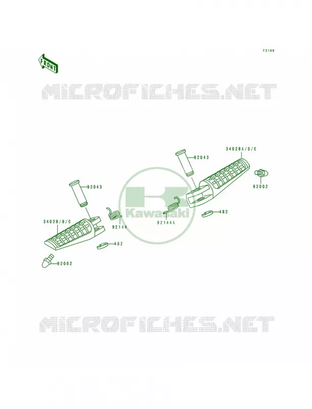 Step Kawasaki MOTOS 750 1992 Ninja ZX-7R  ZX750-K2