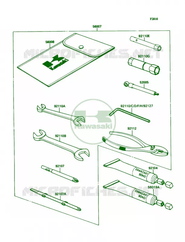 Tool Kawasaki MOTOS 1100 1991 Ninja ZX-11  ZX1100-C2
