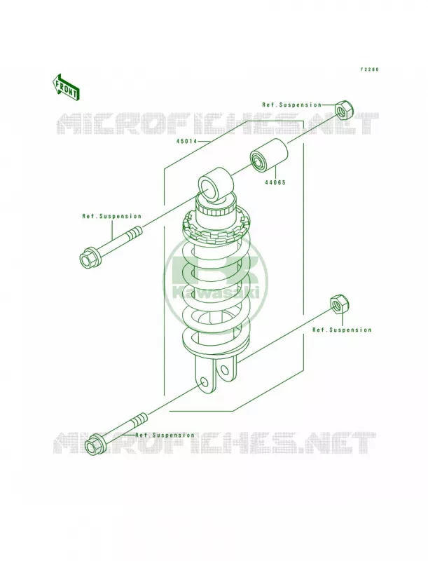Shock Absorber Kawasaki MOTOS 600 1991 Ninja ZX-6  ZX600-D2