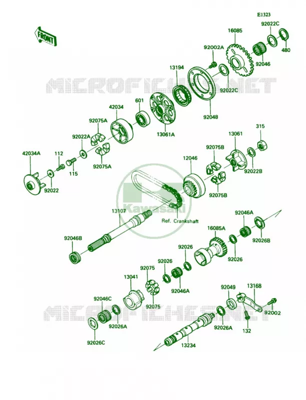 Balancer Kawasaki MOTOS 1100 1990 Ninja ZX-11  ZX1100-C1