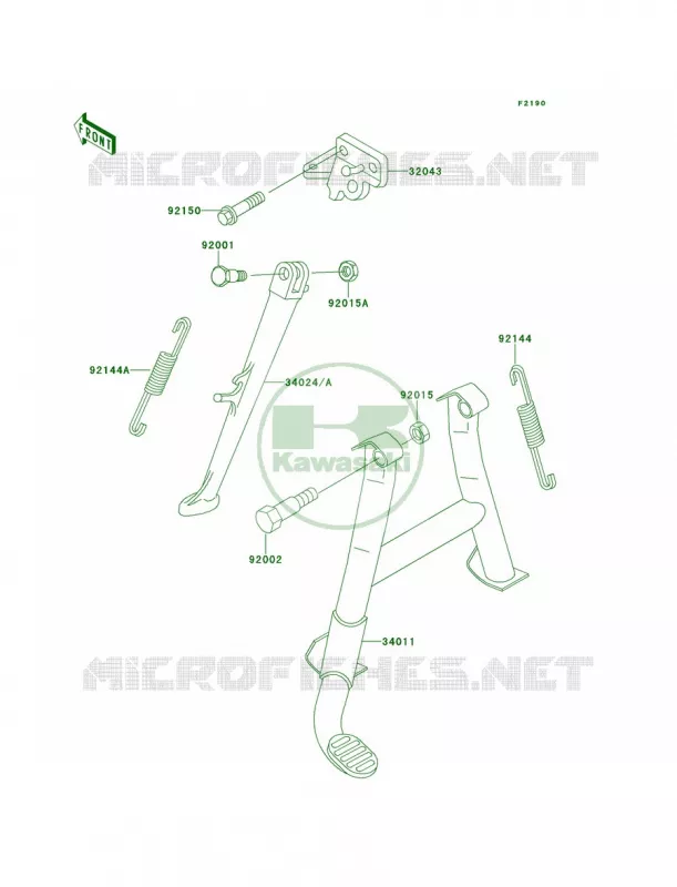 Stand Kawasaki MOTOS 600 1990 Ninja ZX-6  ZX600-D1