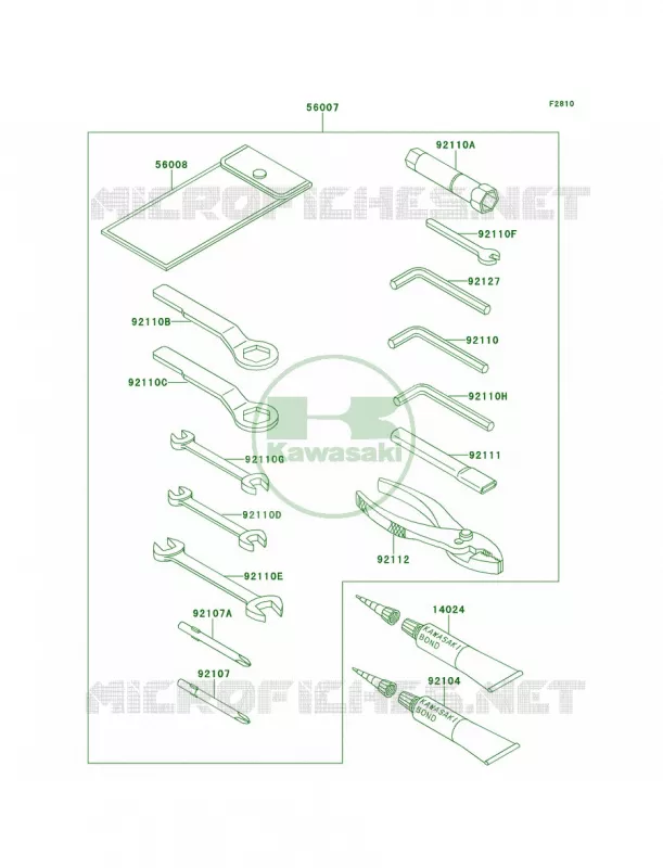 Tool Kawasaki MOTOS 600 1990 Ninja ZX-6  ZX600-D1