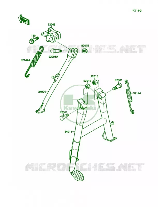 Stands Kawasaki MOTOS 750 1990 Ninja 750R  ZX750-F4