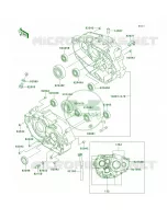 Crankcase pour Kawasaki KLX300R