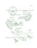 DecalsKLX300 A2 pour Kawasaki KLX300R