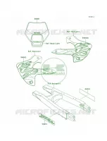 DecalsKLX300 A3 pour Kawasaki KLX300R