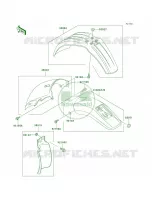 Fenders pour Kawasaki KLX300R