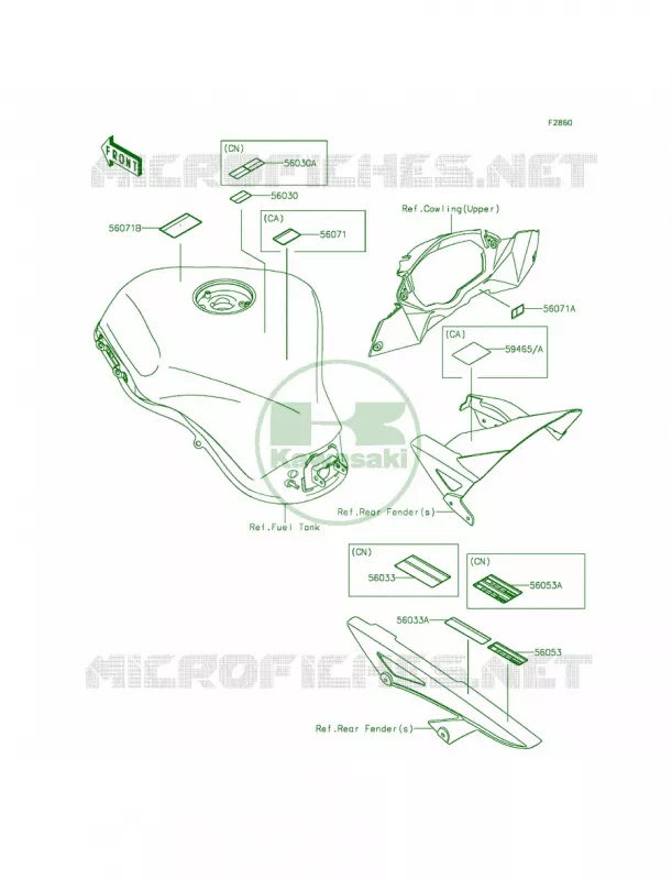 Labels Kawasaki MOTOS 1000 2015 Ninja 1000 ABS  ZX1000MFF