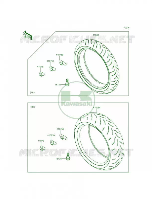 Tires Kawasaki MOTOS 1000 2015 Ninja 1000 ABS  ZX1000MFF