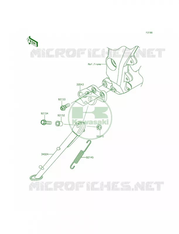 Stands Kawasaki MOTOS 1000 2015 Z1000 ABS  ZR1000GFF