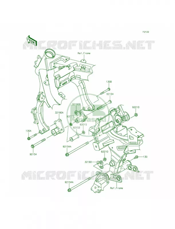 Engine Mount Kawasaki MOTOS 650 2015 Ninja 650 ABS  EX650FFF