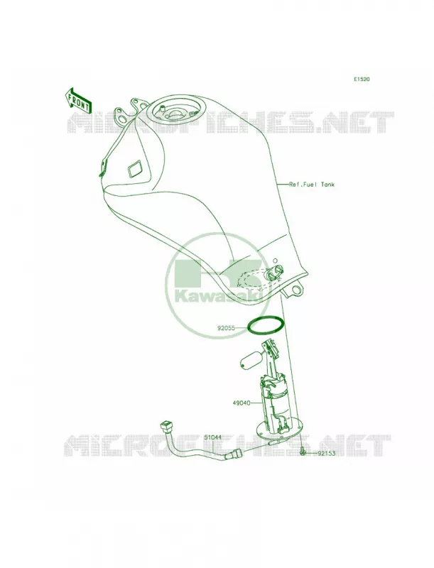 Fuel Pump Kawasaki MOTOS 650 2015 Ninja 650 ABS  EX650FFF