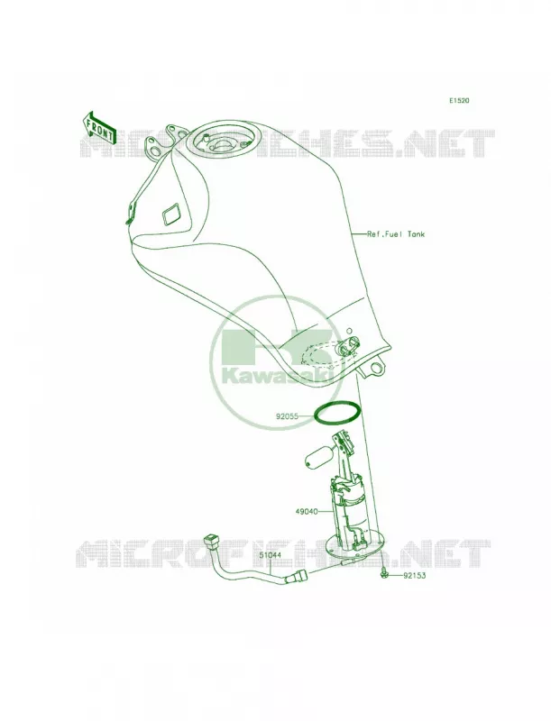 Fuel Pump Kawasaki MOTOS 650 2015 Ninja 650  EX650EFF