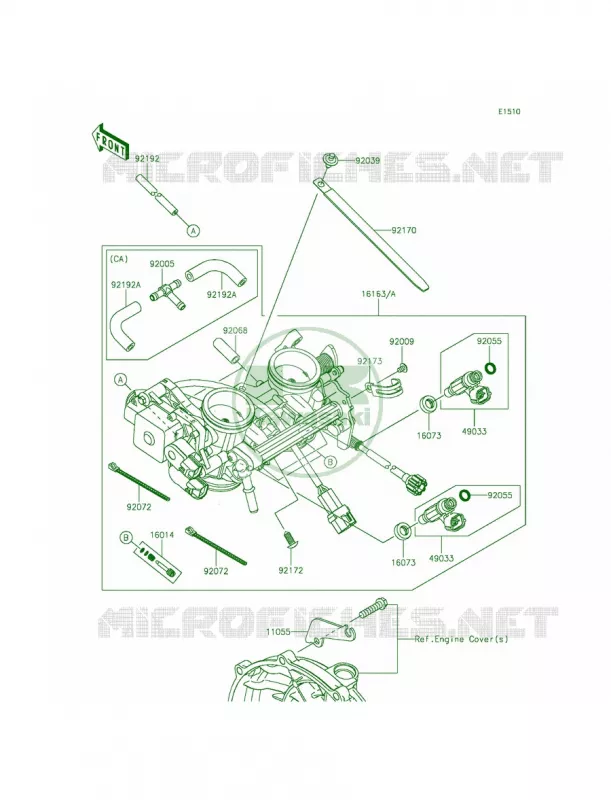 Throttle Kawasaki MOTOS 650 2015 Ninja 650  EX650EFF