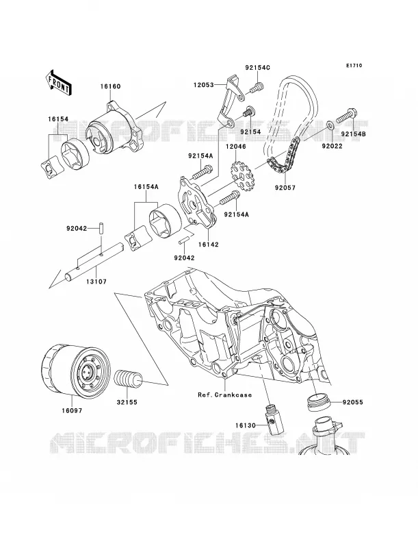 Oil Pump Kawasaki MOTOS 650 2013 Versys  KLE650CDF