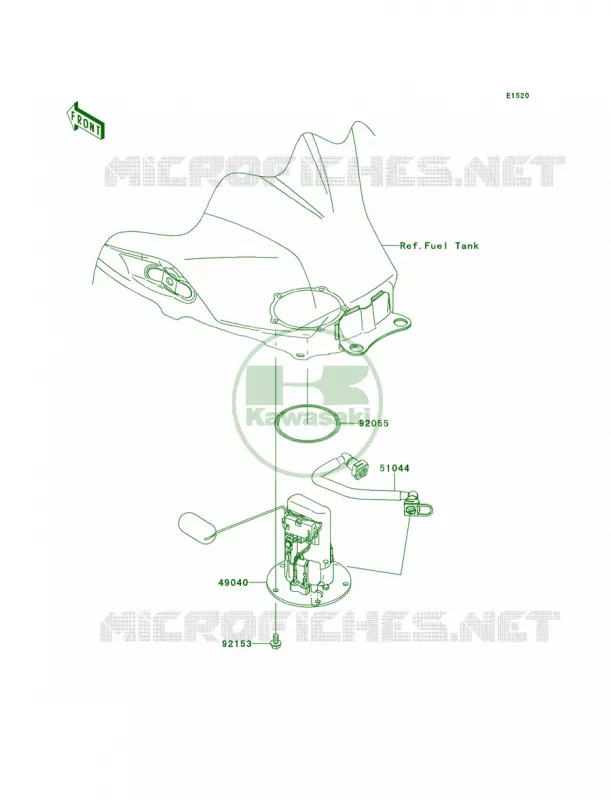 Fuel Pump Kawasaki MOTOS 300 2014 Ninja 300 ABS  EX300BEF
