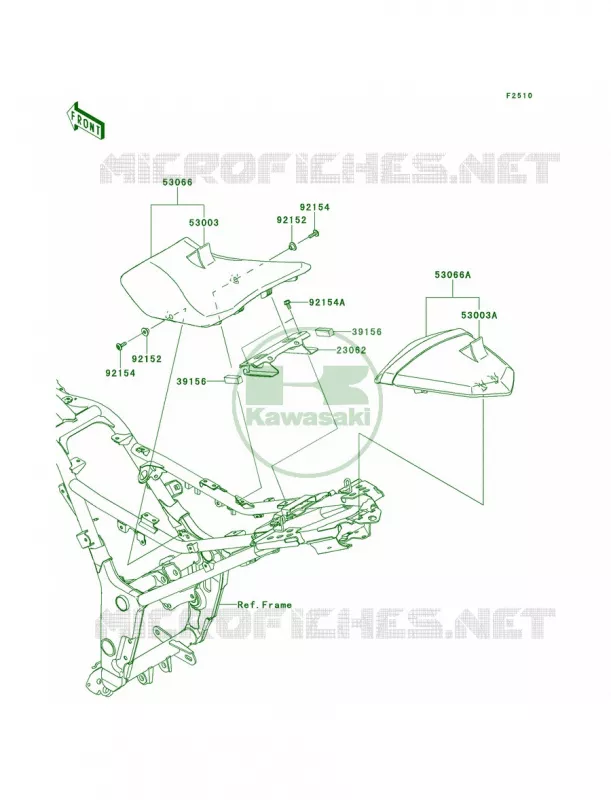 Seat Kawasaki MOTOS 300 2014 Ninja 300 ABS  EX300BEF