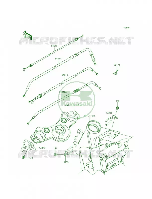 Cables Kawasaki MOTOS 650 2014 Ninja 650  EX650EEF