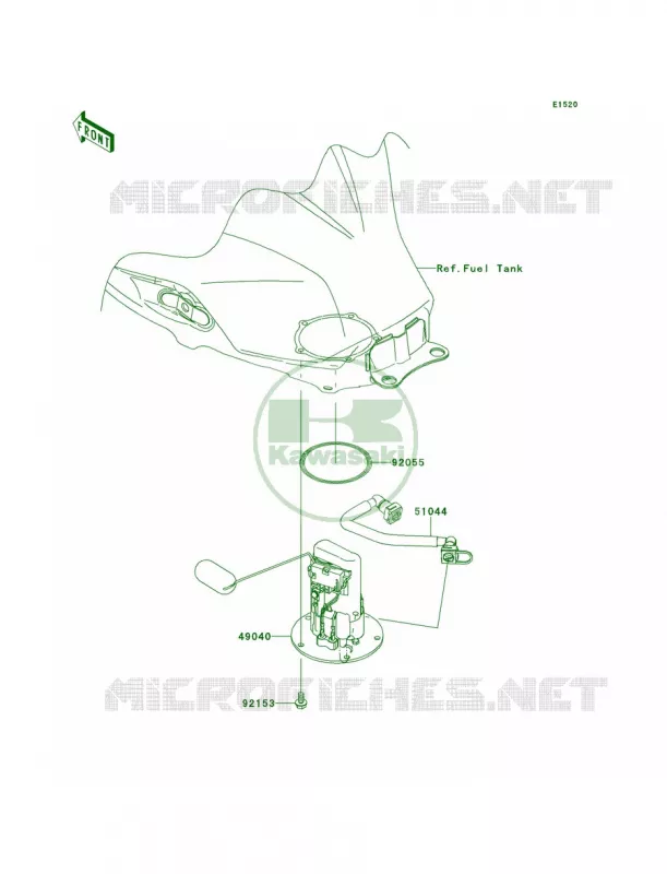 Fuel Pump Kawasaki MOTOS 300 2014 Ninja 300  EX300AES
