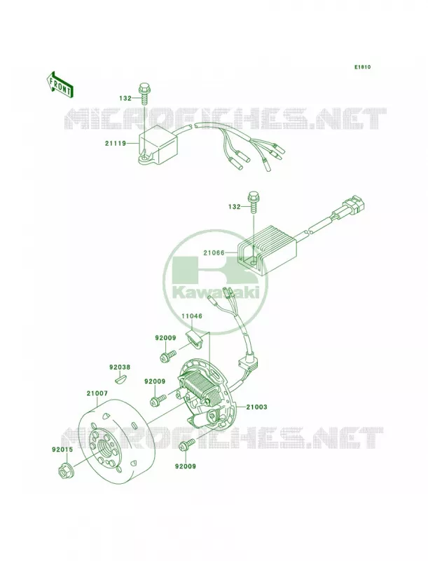 Generator Kawasaki MOTOS 220 2000 KDX220R  KDX220-A7