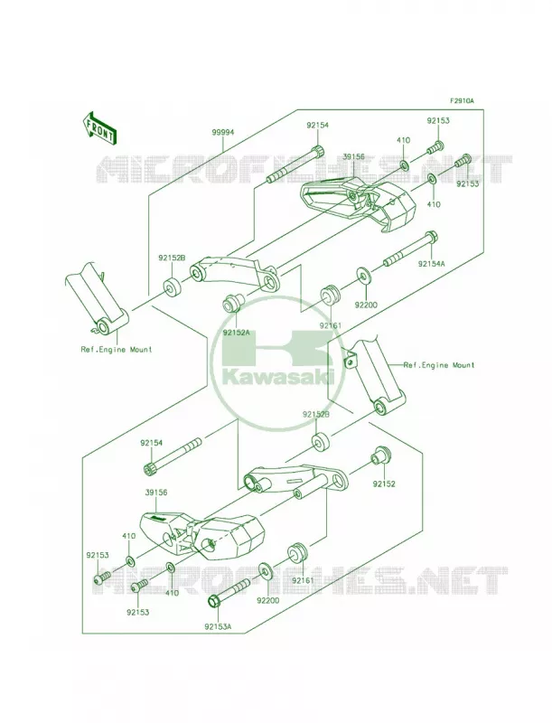 AccessoryShroud Slider Kawasaki MOTOS 1000 2014 Z1000 ABS  ZR1000GEFA