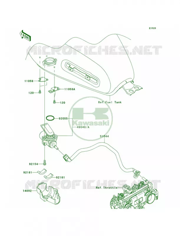 Fuel Pump Kawasaki MOTOS 800 2014 W800  EJ800AEF