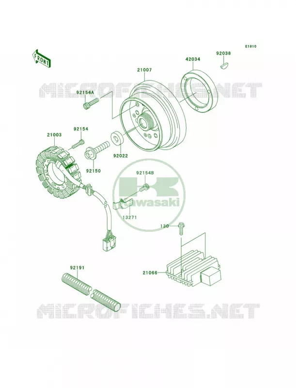 Generator Kawasaki MOTOS 800 2014 W800  EJ800AEF
