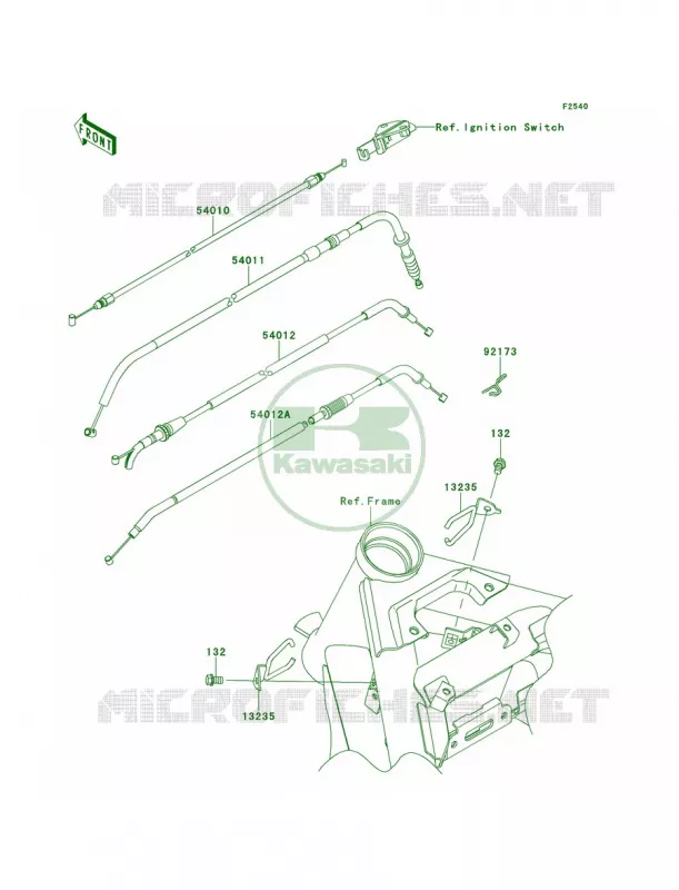 Cables Kawasaki MOTOS 650 2014 ER-6n  ER650EEF