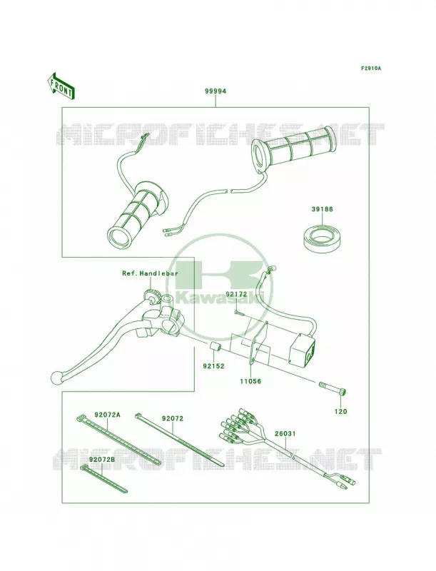 AccessoryGrip Heater Kawasaki MOTOS 100 2014 Versys 1000  KLZ1000AEF