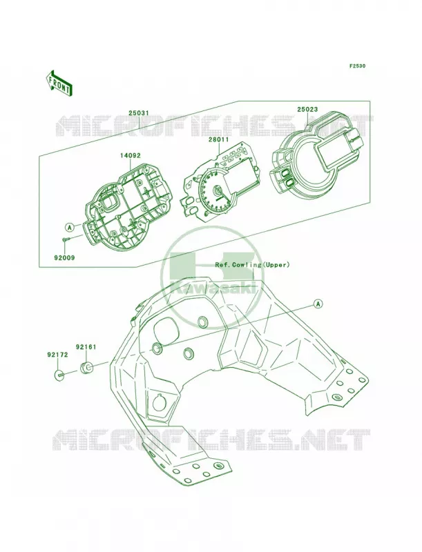 Meters Kawasaki MOTOS 100 2014 Versys 1000  KLZ1000AEF