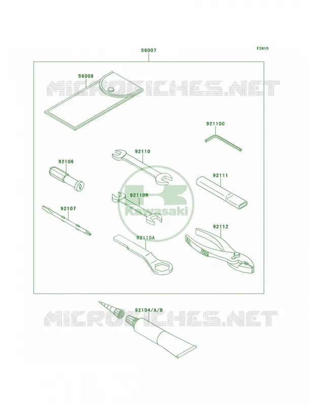 Owner's Tools Kawasaki MOTOS 100 2014 Versys 1000  KLZ1000AEF