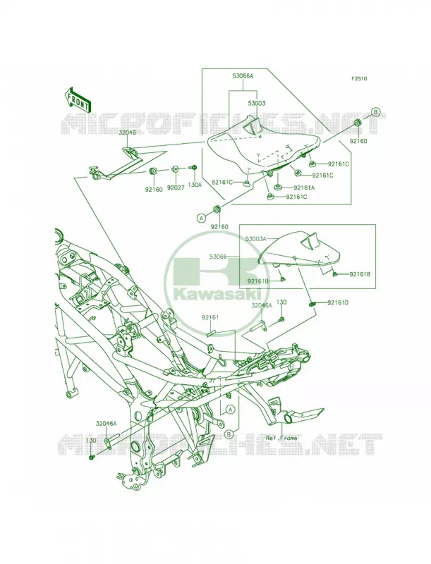 Seat Kawasaki MOTOS 250 2014 Z250SL  BR250FEF
