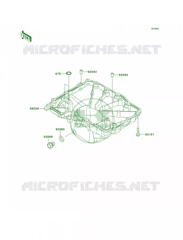 Oil Pan Kawasaki MOTOS 1000 2013 Ninja 1000 ABS  ZX1000HDF