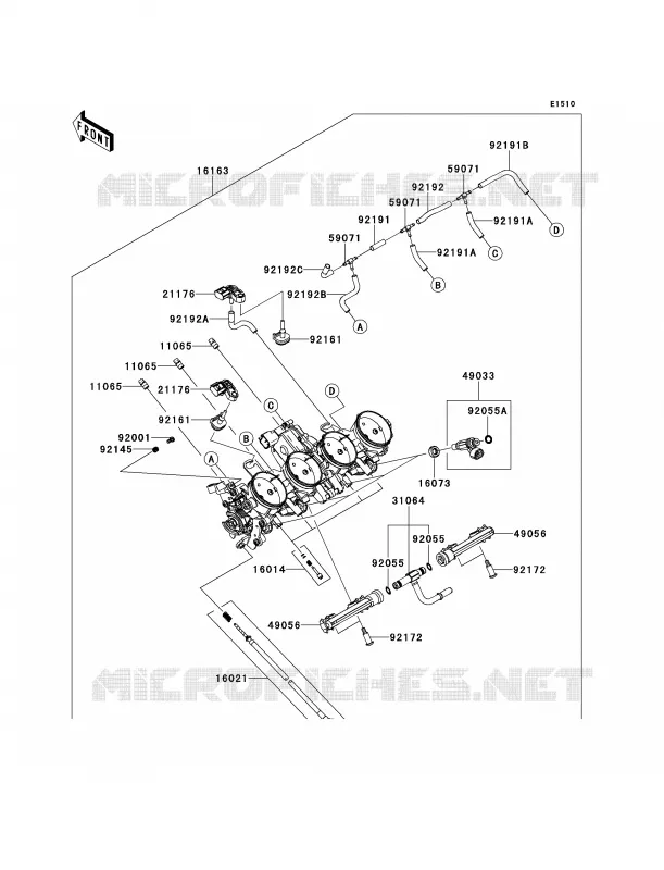 Throttle Kawasaki MOTOS 1000 2013 Ninja 1000 ABS  ZX1000HDF