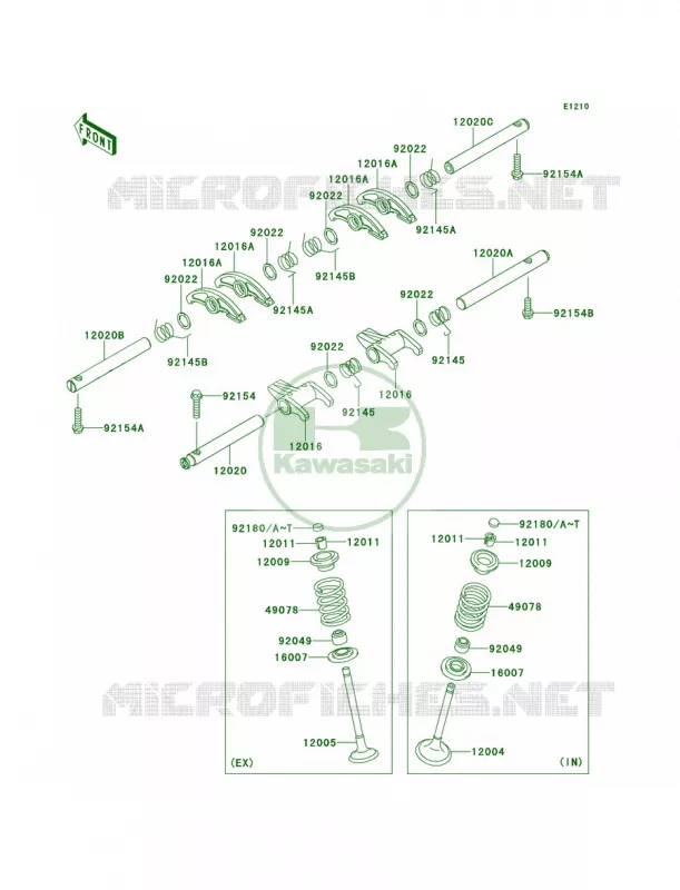 Valves Kawasaki MOTOS 800 2013 W800   EJ800ADF