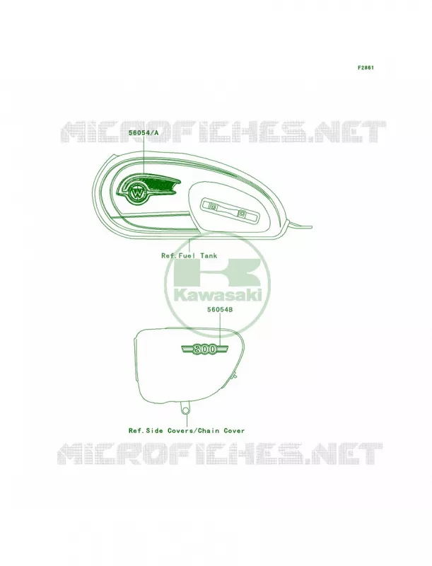 DecalsEbonyADF Kawasaki MOTOS 800 2013 W800   EJ800ADFA