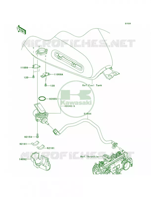 Fuel Pump Kawasaki MOTOS 800 2013 W800   EJ800ADFA