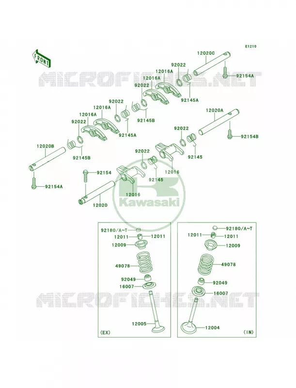 Valves Kawasaki MOTOS 800 2013 W800   EJ800ADFA
