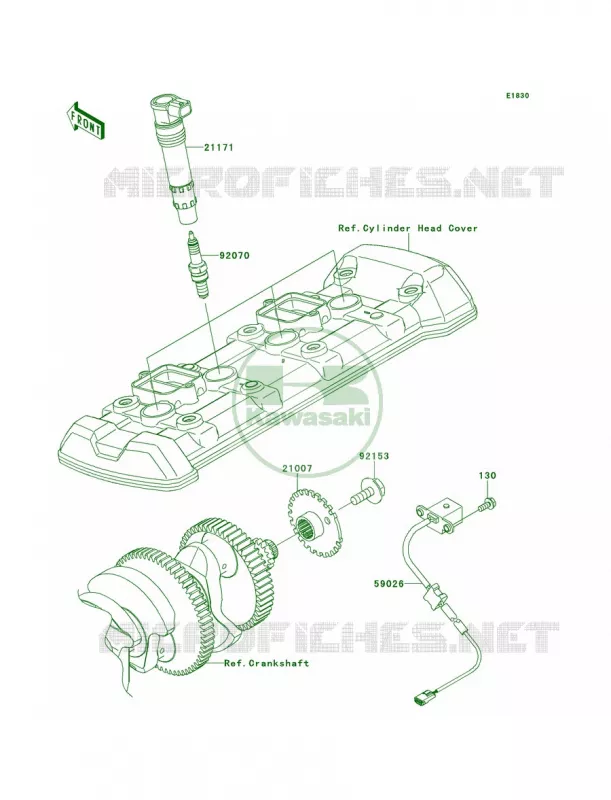 Ignition System Kawasaki MOTOS 1000 2013 Z1000   ZR1000DDF