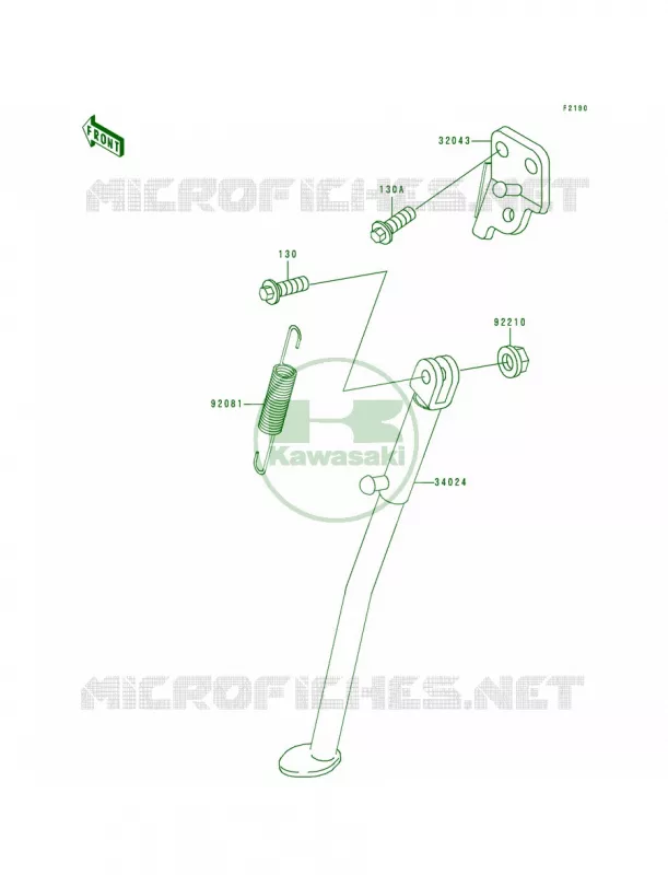 Stands Kawasaki MOTOS 200 1999 KDX200  KDX200-H5