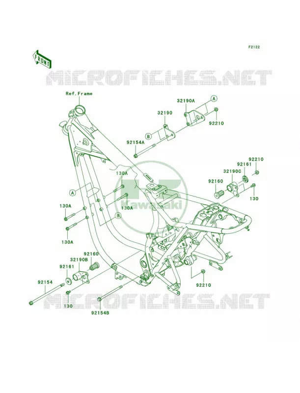 Engine Mount Kawasaki MOTOS 800 2012 W800   EJ800ACF