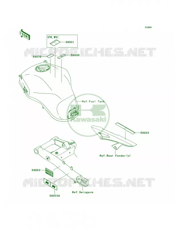 LabelsACF Kawasaki MOTOS 100 2012 Versys 1000   KLZ1000ACF