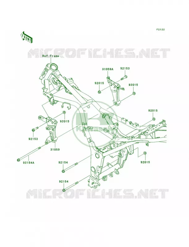 Engine Mount Kawasaki MOTOS 250 2011 Ninja 250R  EX250JBF
